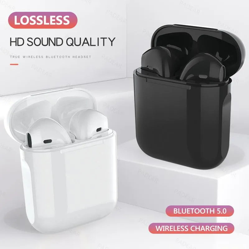 Original TWS i7s / i12 Pro AirPods – High Quality Wireless Bluetooth Earbuds with Mic & Touch Sensor